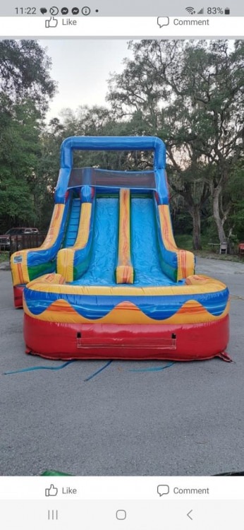 Fun Slide Wet/Dry With Splash Pad