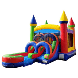 inflatable bounce house water slide kids rainbow1 1768492887 Multi colored kids combo